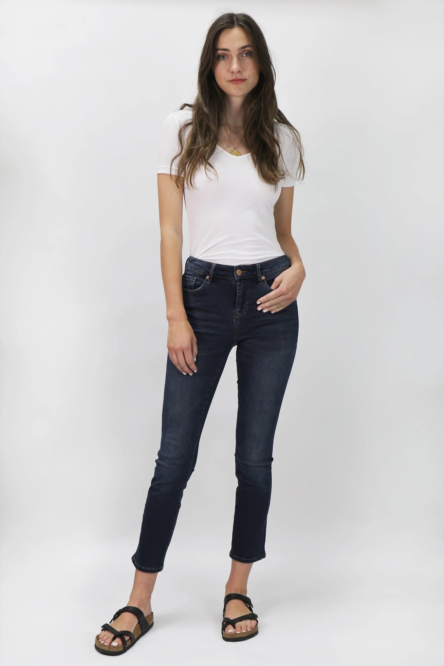 Dear John - Blaire High Rise Ankle Slim Straight Jeans