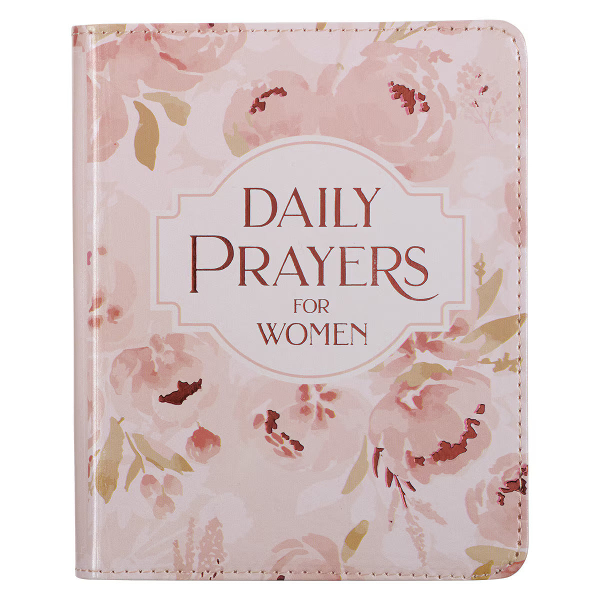 Christian Art Gifts - Daily Prayers for Women Pink Floral Faux Leather Devotional