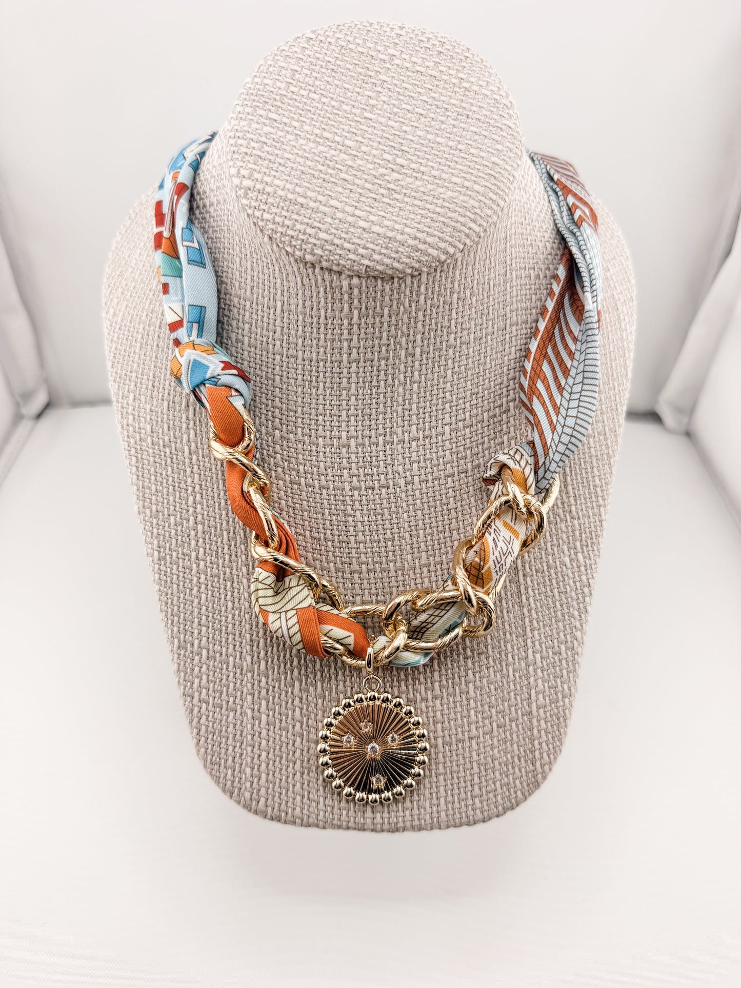 Sarah Scarf Charm Necklace