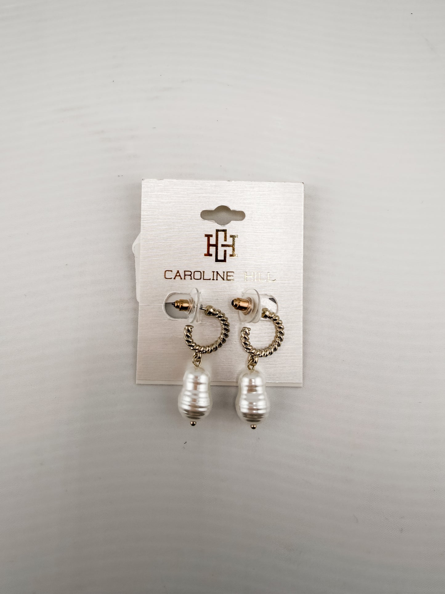 El Reno Baroque Pearl Hoops Earrings