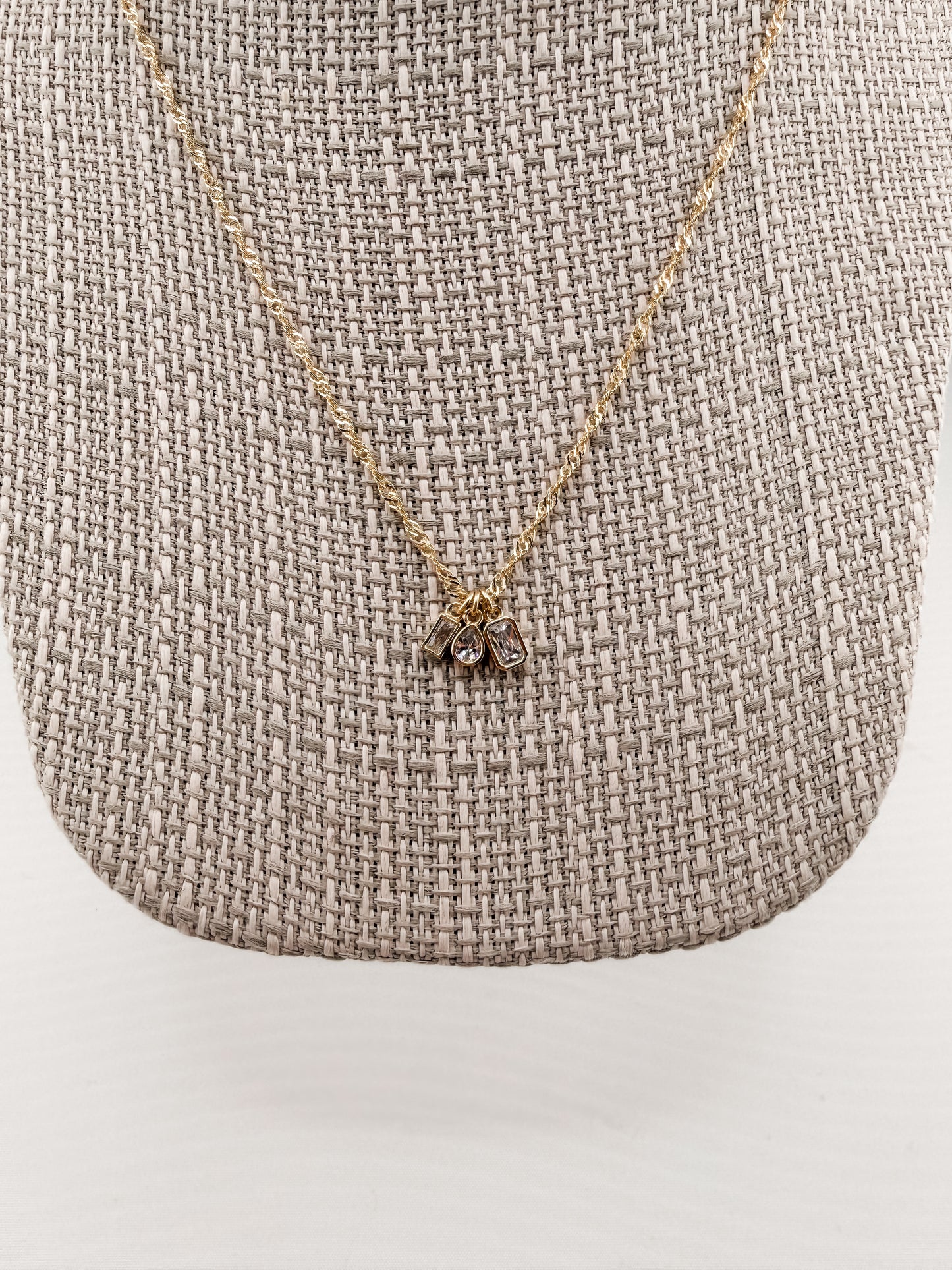 Omaha Multi CZ Pendant Necklace
