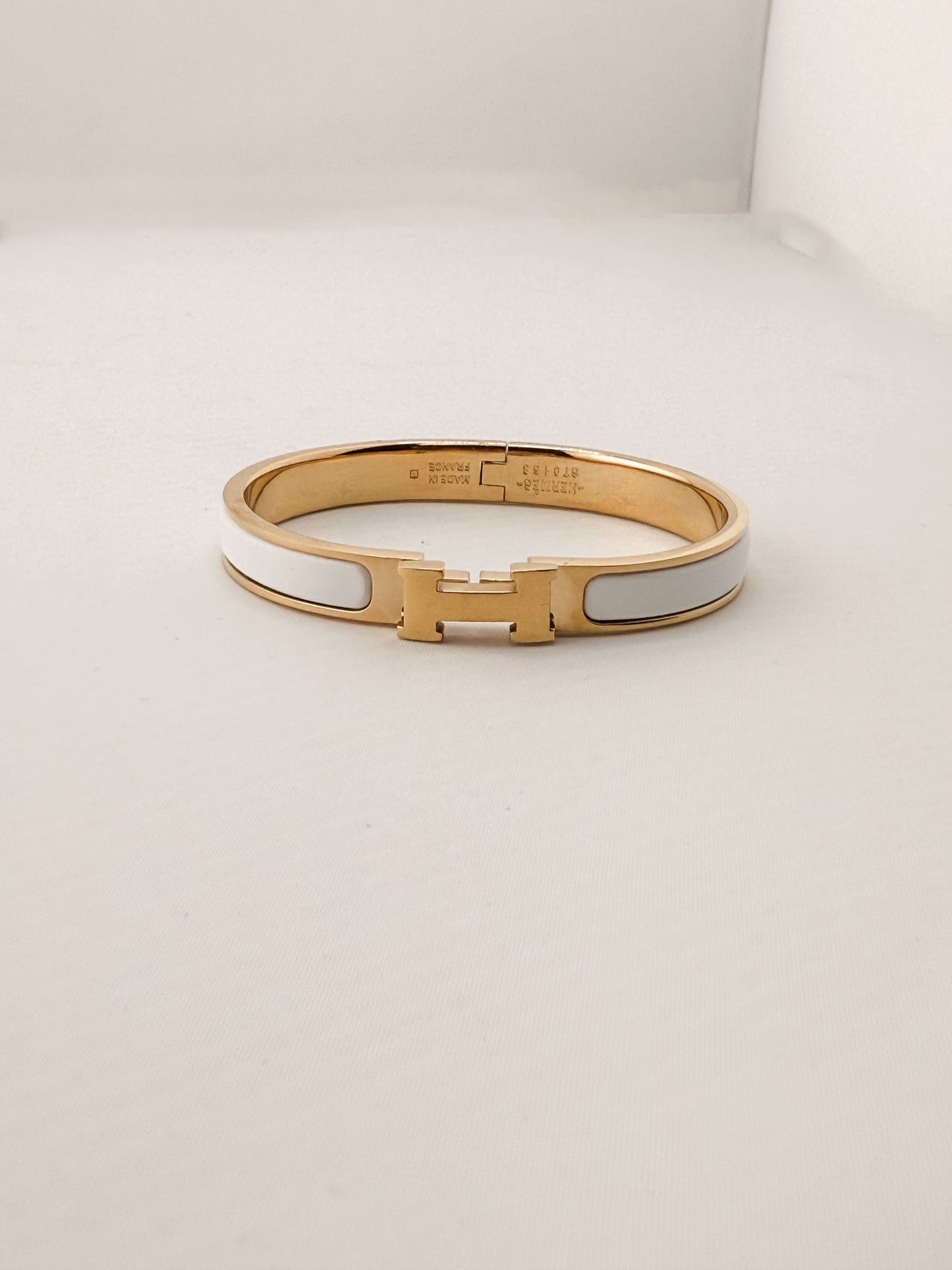 Designer-Inspired Clic Clac H Mini Enamel Bracelet