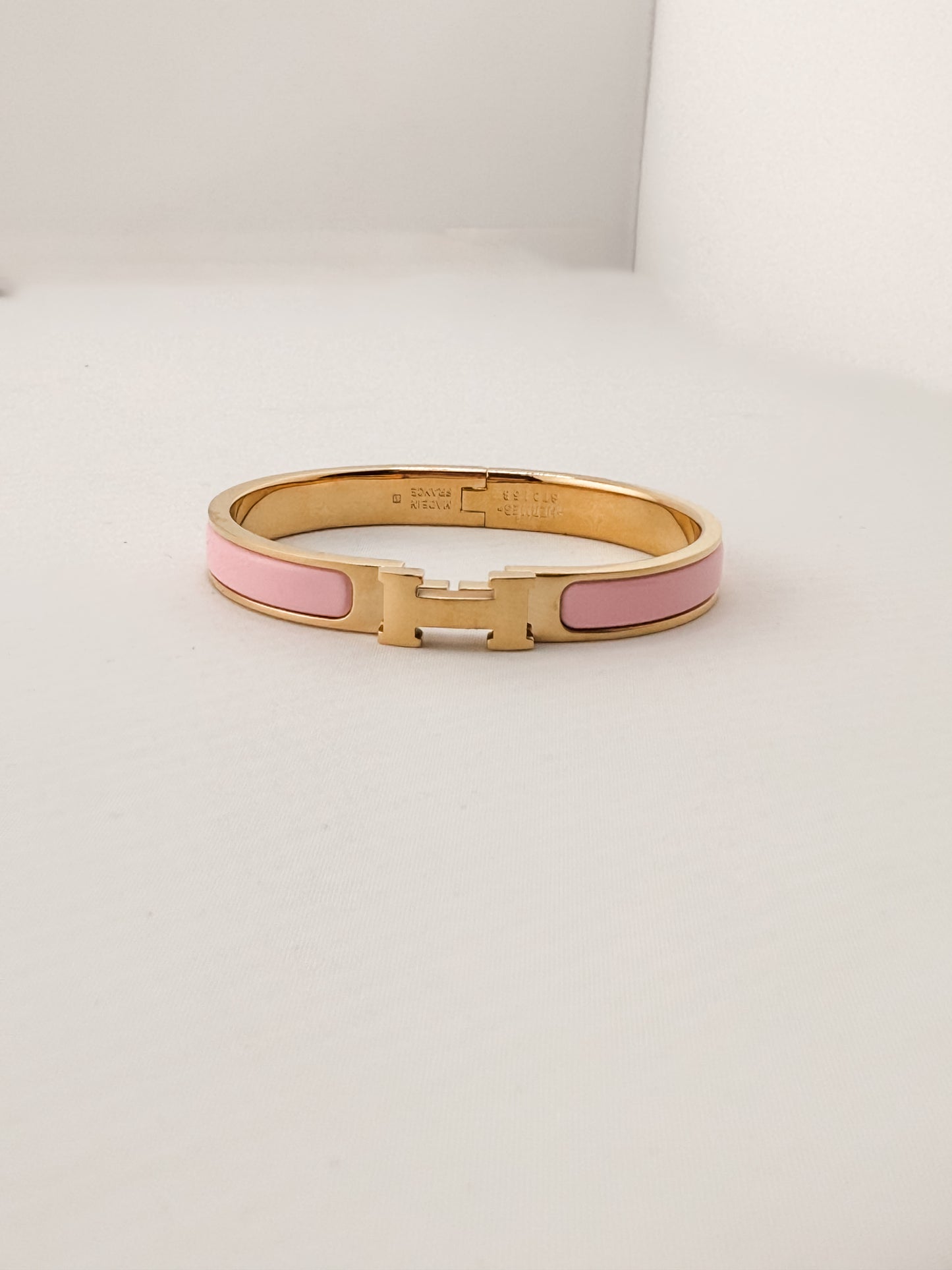 Designer-Inspired Clic Clac H Mini Enamel Bracelet