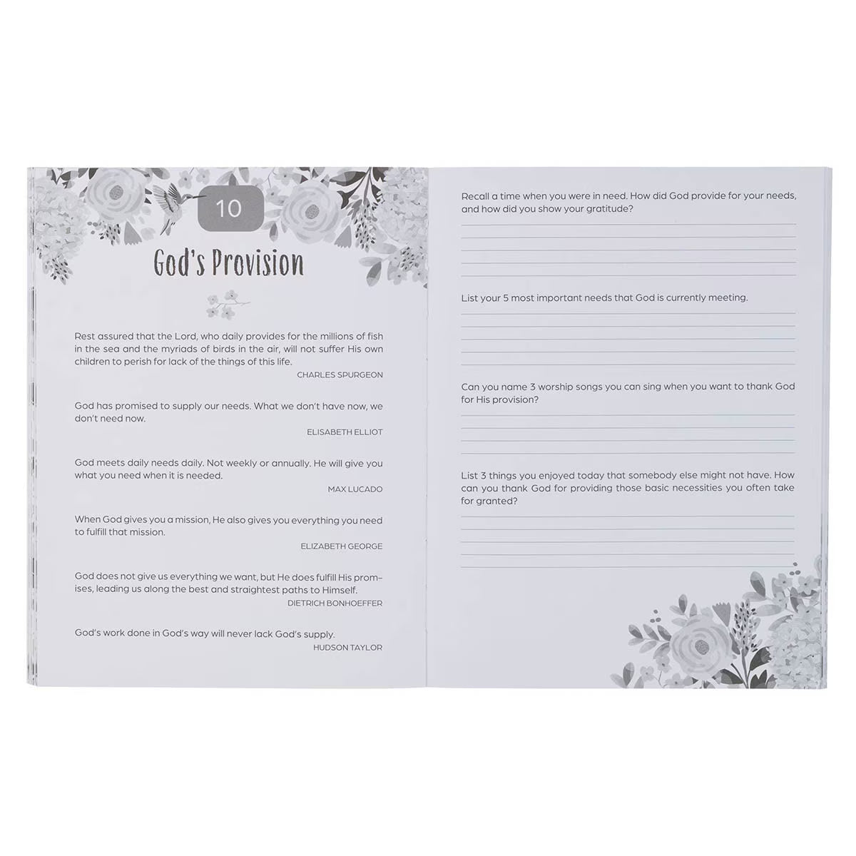 Christian Art Gifts - Grateful and Blessed - A Guided Gratitude Journal