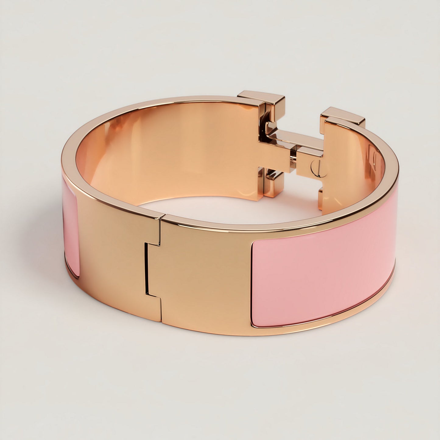 Designer-Inspired Clic Clac H Large Enamel Bracelet