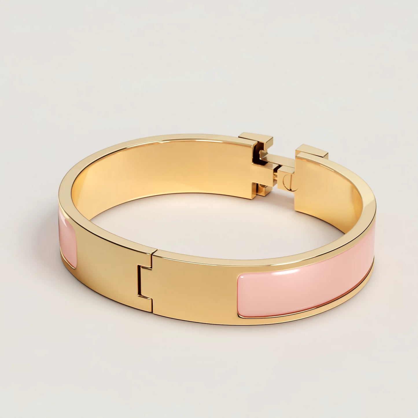 Designer-Inspired Clic Clac H Medium Enamel Bracelet