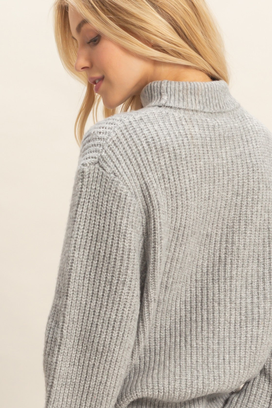 Ribbed Turtleneck Sweater