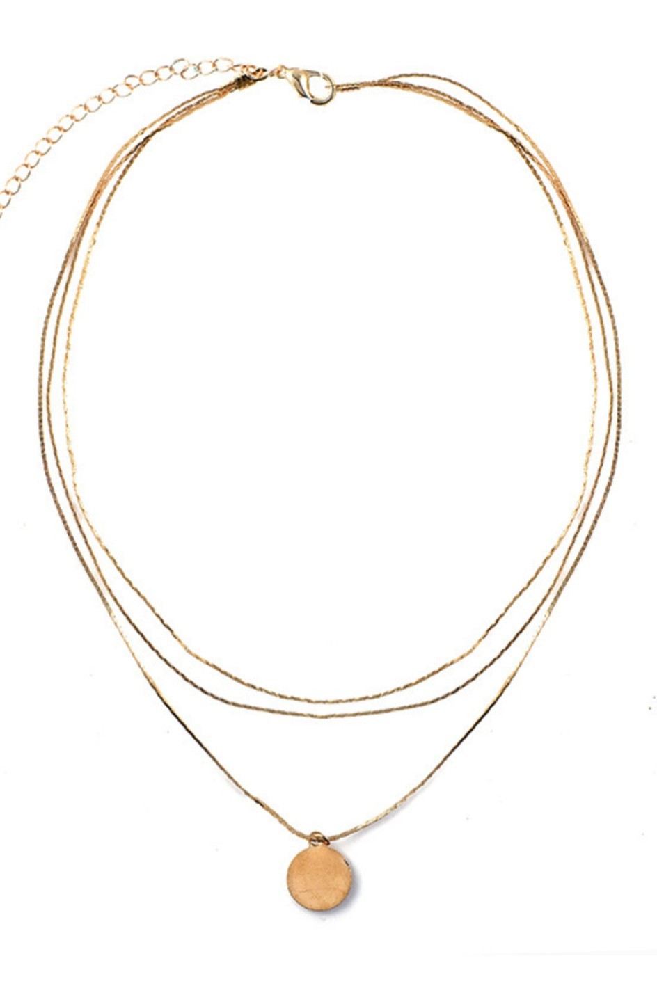 18K Waterproof Stainless Steel Layered Necklace