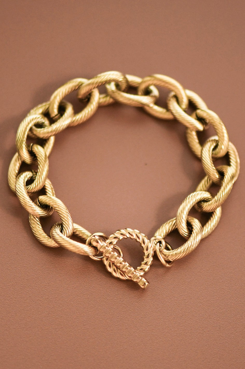 18K Waterproof Stainless Steel Chain Link Bracelet