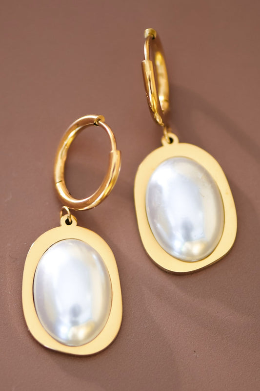 18K Waterproof Stainless Steel Drop Earrings