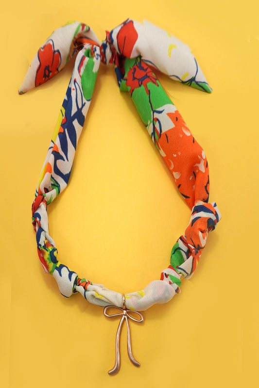 Handmade Bow Scarf Necklace