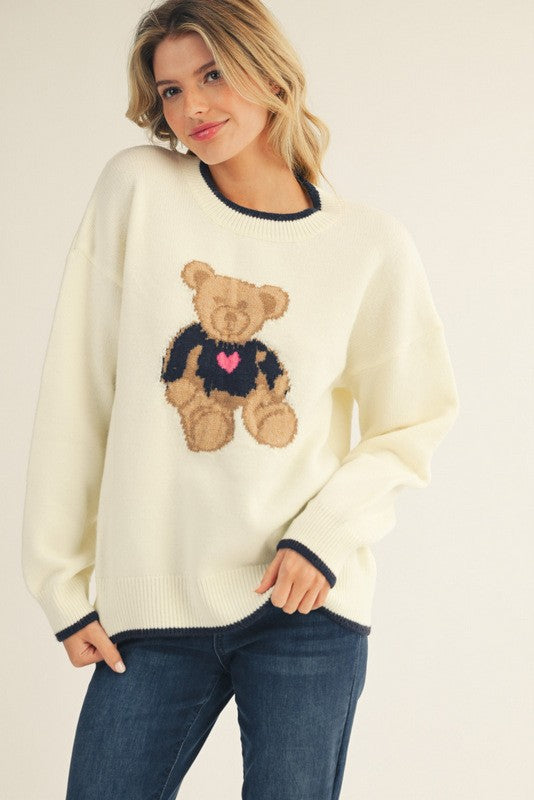 Comfy Teddy Bear Sweater Top