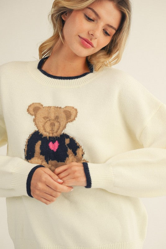 Comfy Teddy Bear Sweater Top