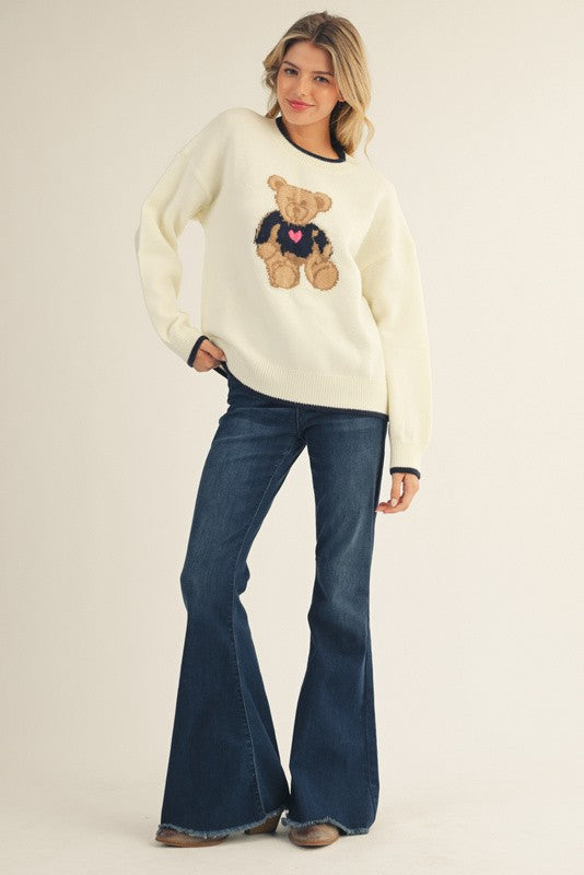 Comfy Teddy Bear Sweater Top