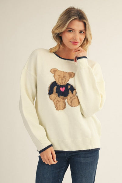 Comfy Teddy Bear Sweater Top