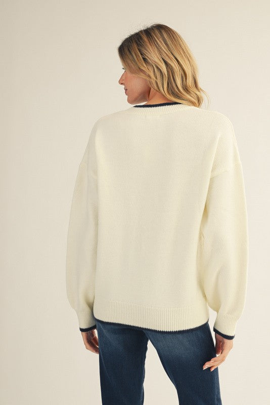 Comfy Teddy Bear Sweater Top