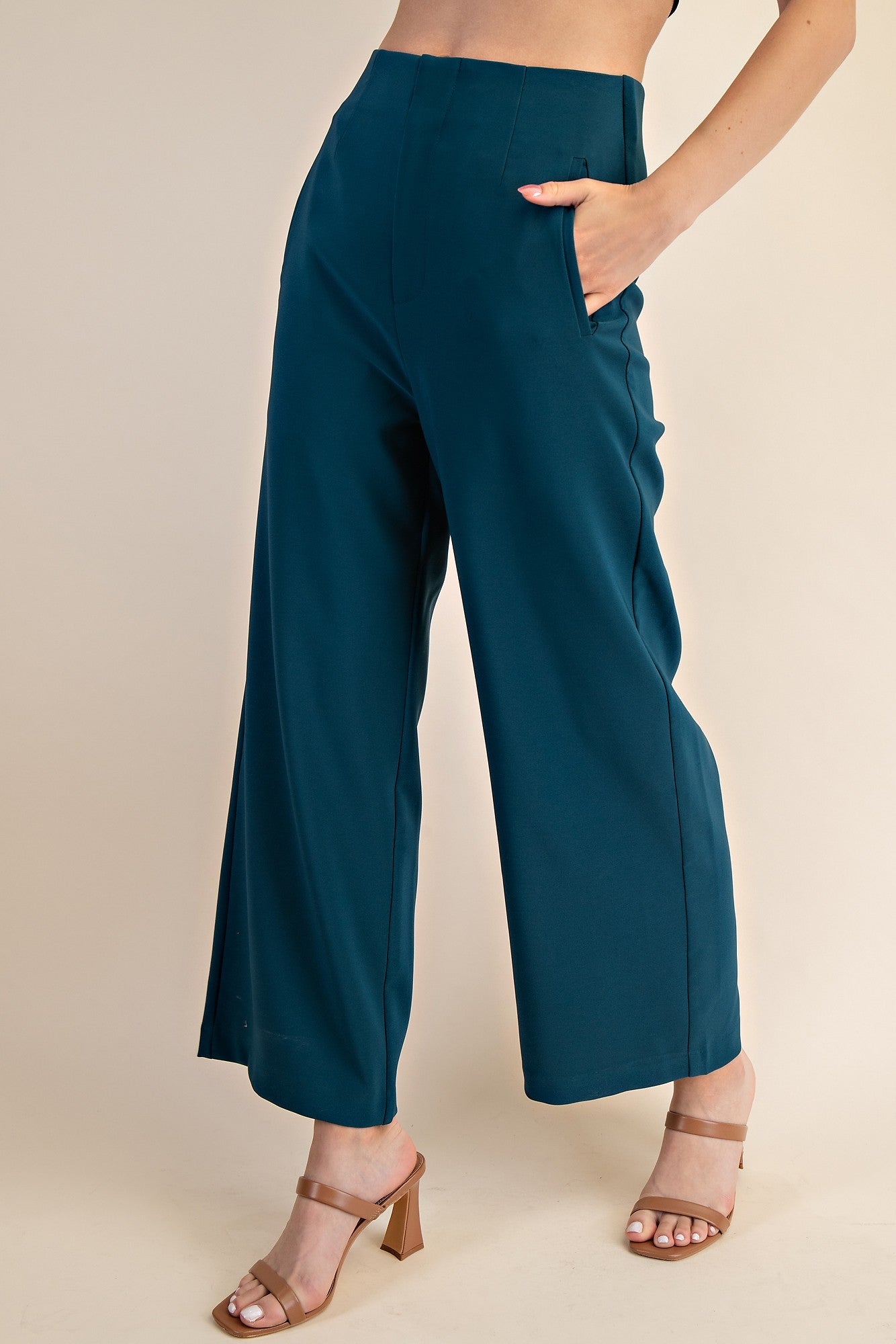 High Waist Wide Pants