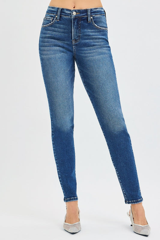 Risen - Tummy Control Mid Rise Ankle Skinny Jeans