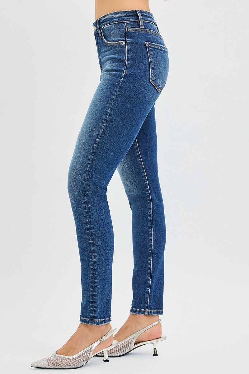 Risen - Tummy Control Mid Rise Ankle Skinny Jeans