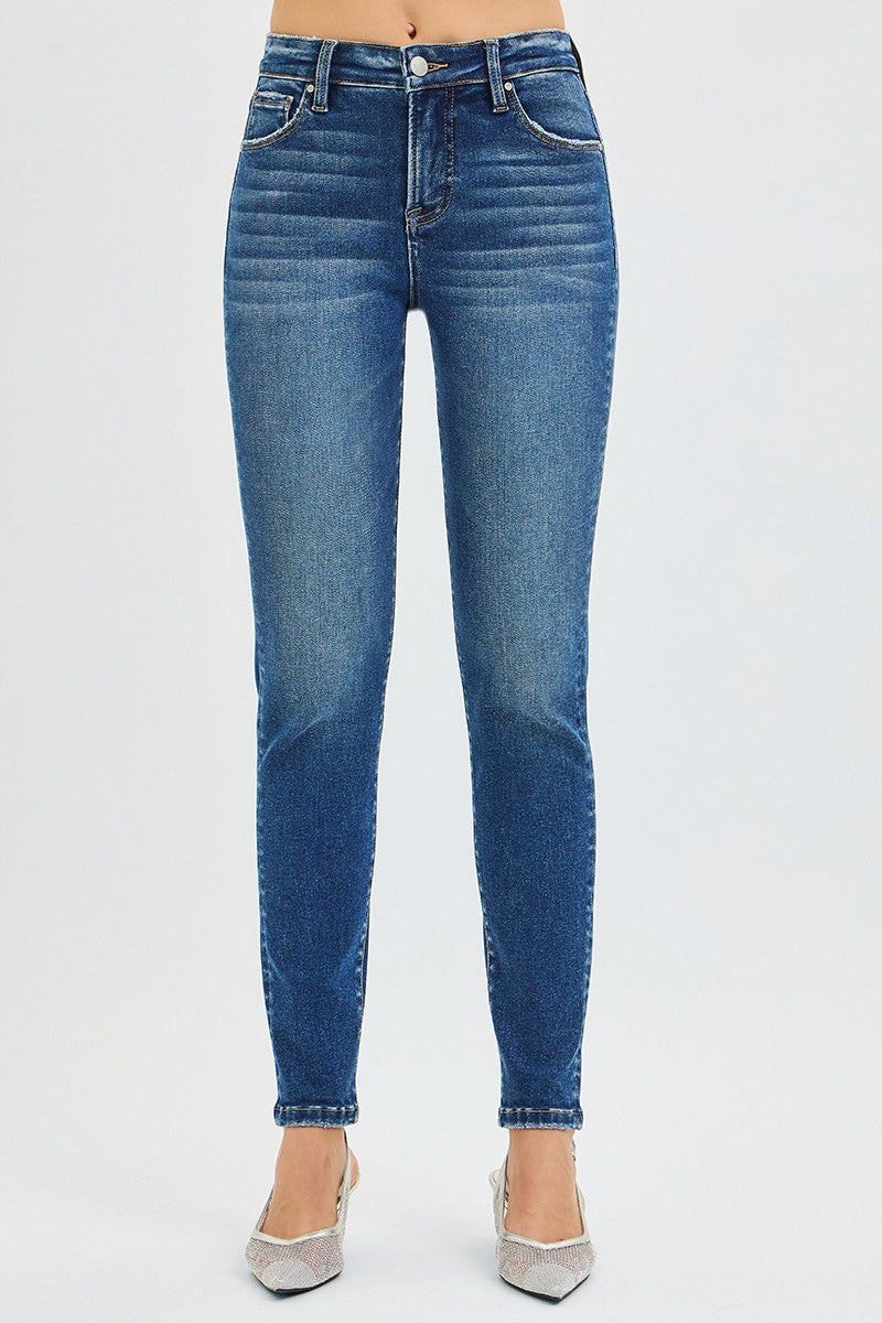 Risen - Tummy Control Mid Rise Ankle Skinny Jeans