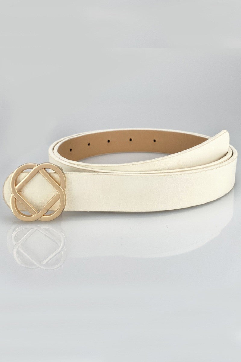 Geometric Interlaced Buckle Fashion Belt