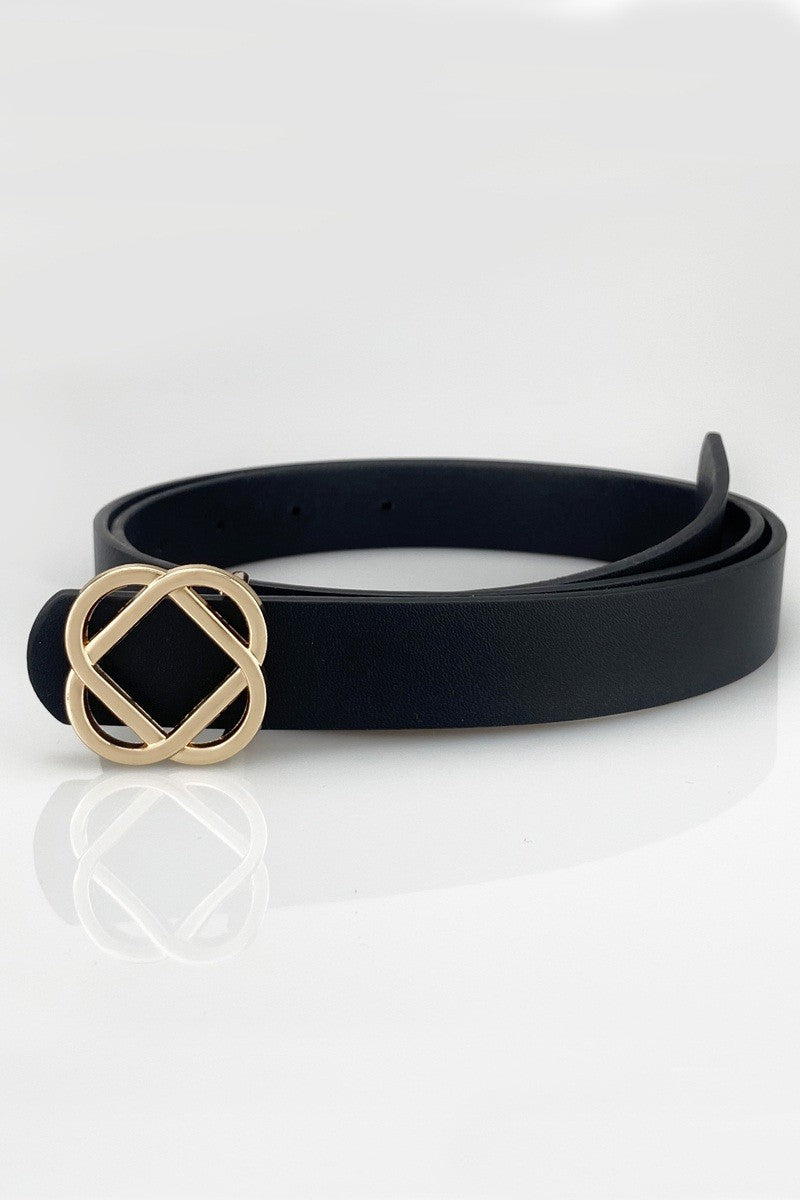 Geometric Interlaced Buckle Fashion Belt