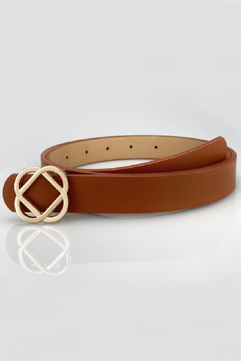Geometric Interlaced Buckle Fashion Belt