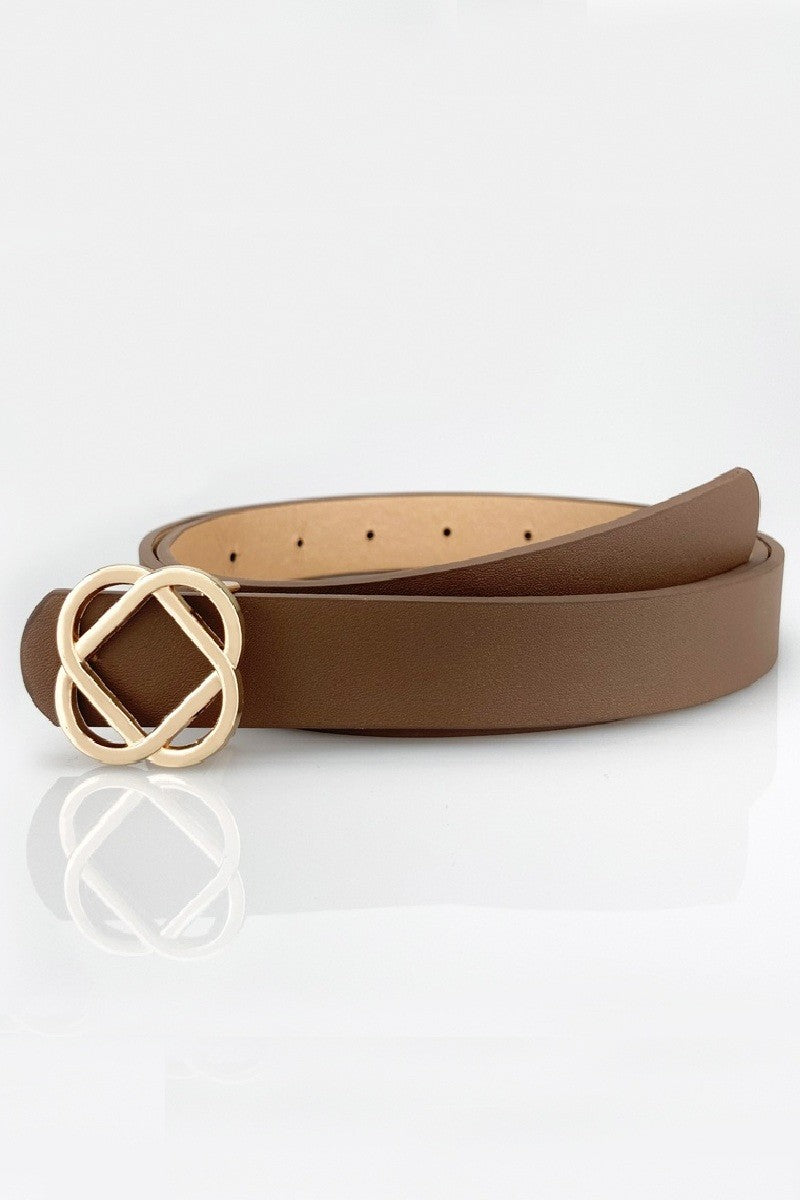 Geometric Interlaced Buckle Fashion Belt