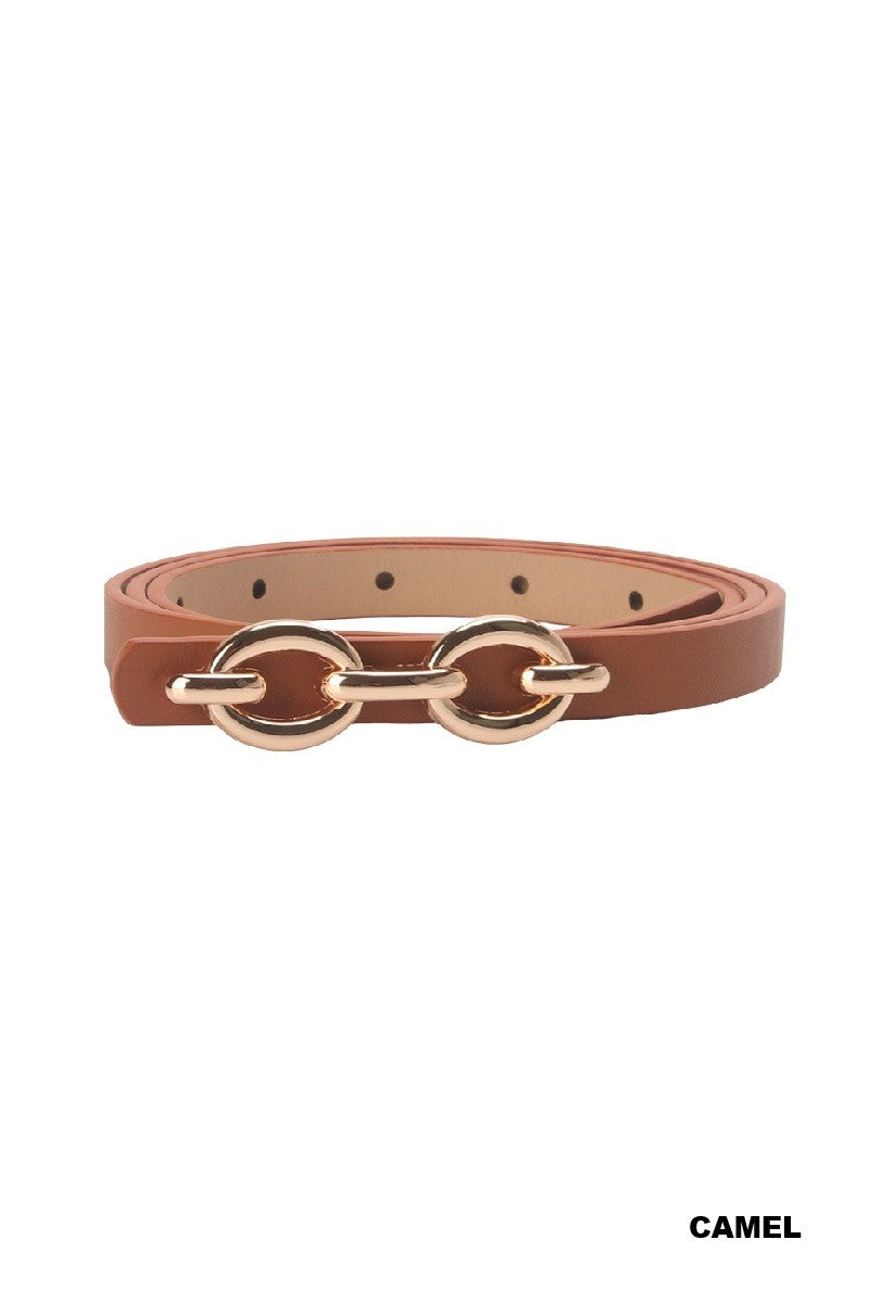 Double Chain Buckle Fashion Belt