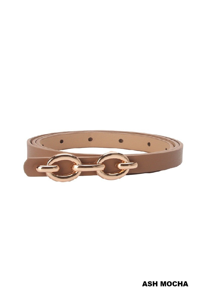 Double Chain Buckle Fashion Belt