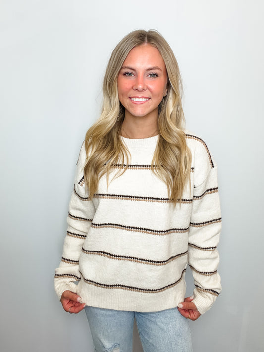 Striped Crew Neck Sweater