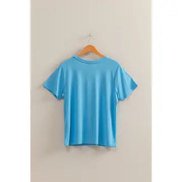 Basic Round Neck Short Sleeve T Shirt