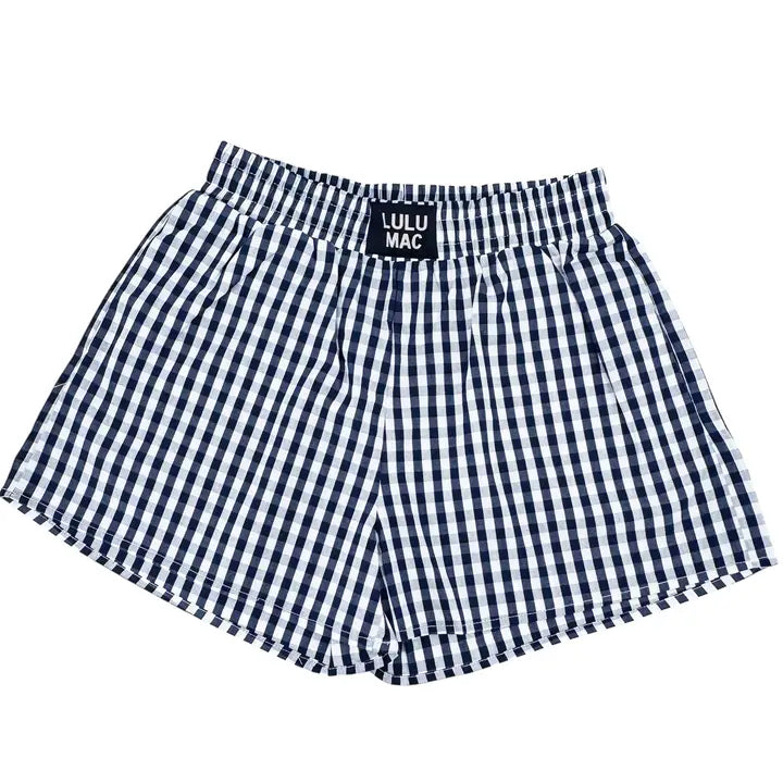 Lulu Mac Gingham Boxer Shorts