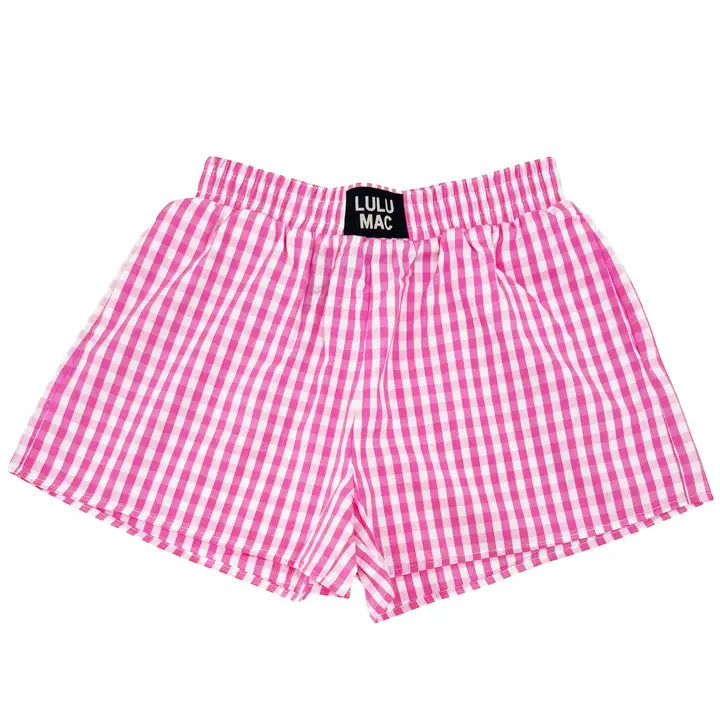 Lulu Mac Gingham Boxer Shorts