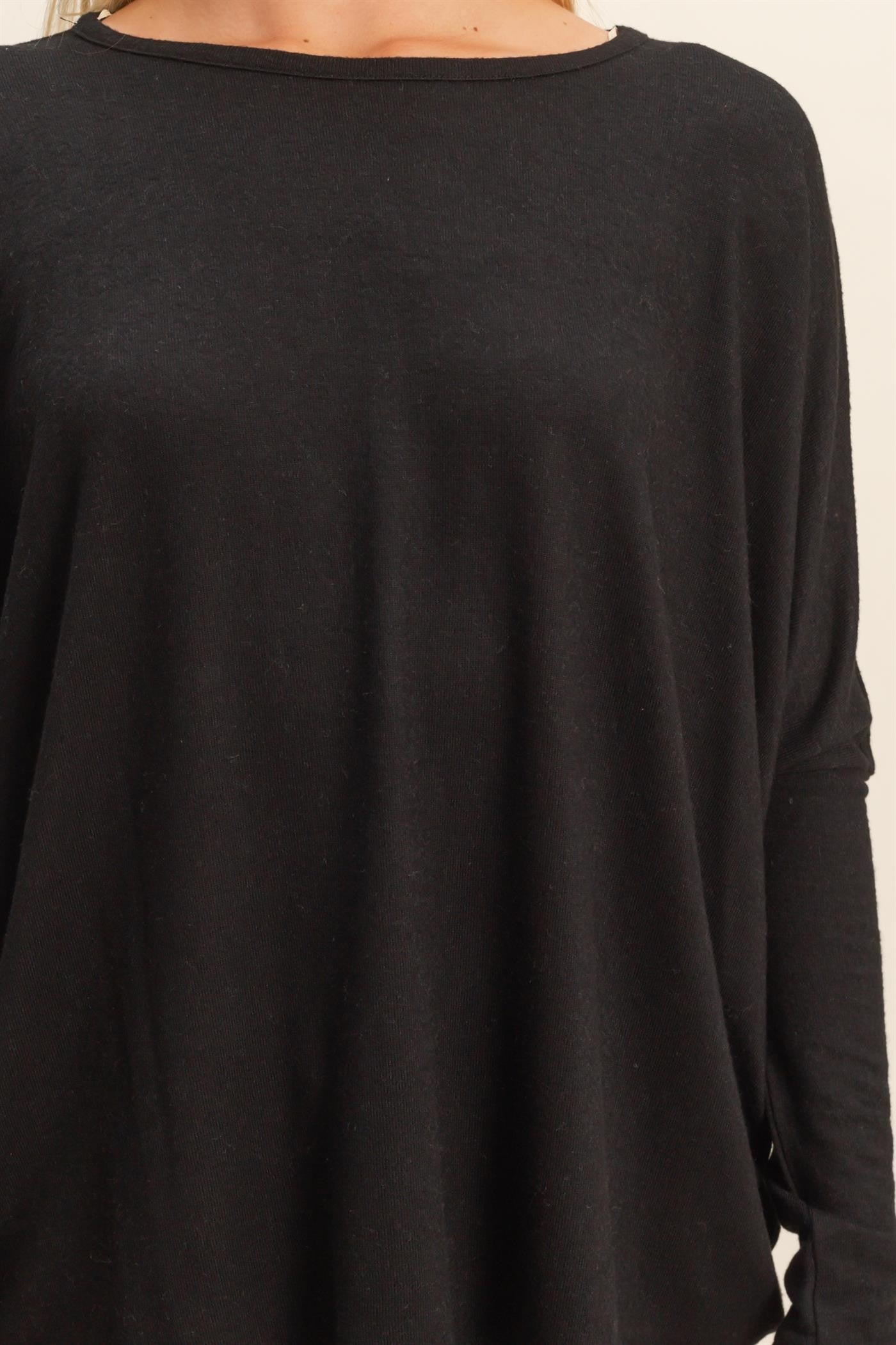 Relaxed Fit Dolman Long Sleeve Top