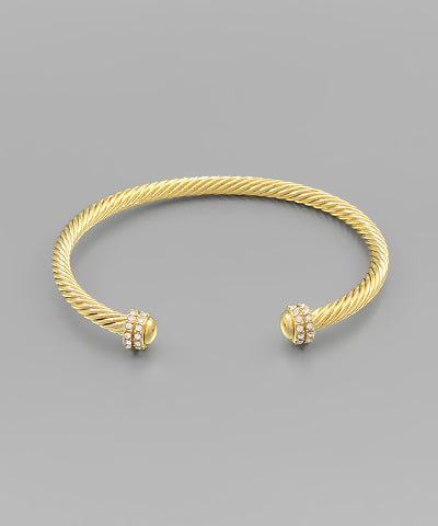 Double Crystal Layer Cable Cuff