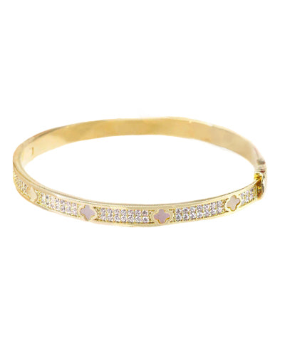 Pave Clover Bracelet