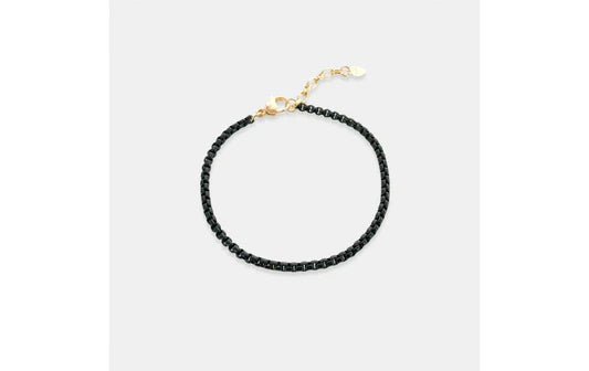 Black Enamel Chain Bracelet