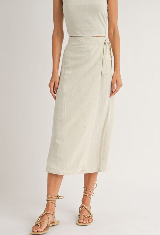 Sugarloaf Wrap Front Maxi Skirt