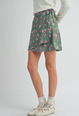 Hostess Wrap Mini Skirt