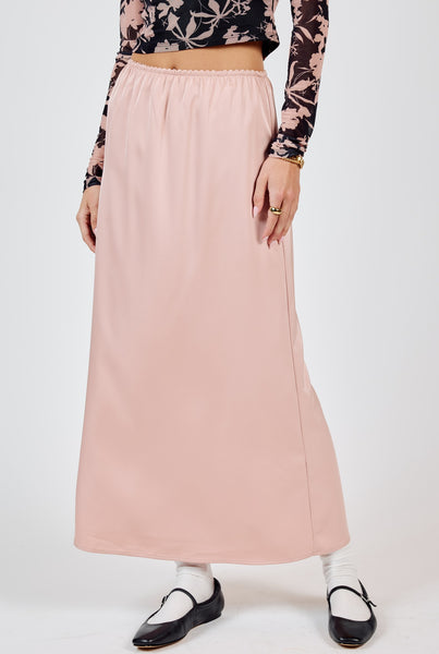 Mood Boost Stretch Waist Maxi Skirt