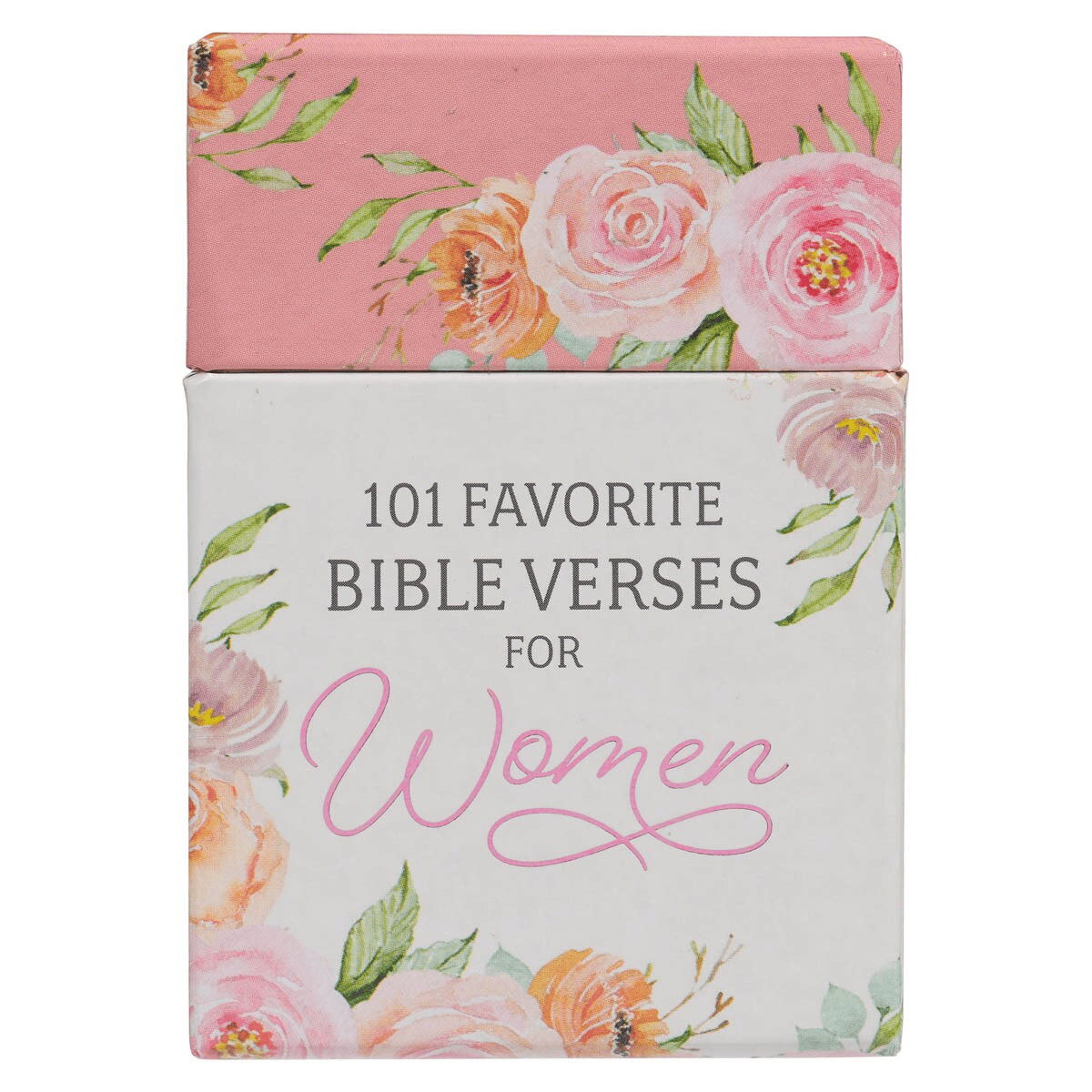 Christian Art Gifts - 101 Favorite Bible Verses for Women Pink Floral Box of Blessings