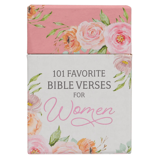 Christian Art Gifts - 101 Favorite Bible Verses for Women Pink Floral Box of Blessings