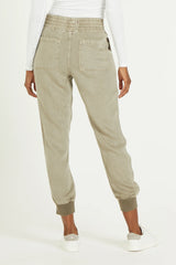 Jacey Super High Rise Cropped Jogger Pants