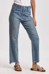 Audrey Super High Rise Cropped Wide Leg Jeans