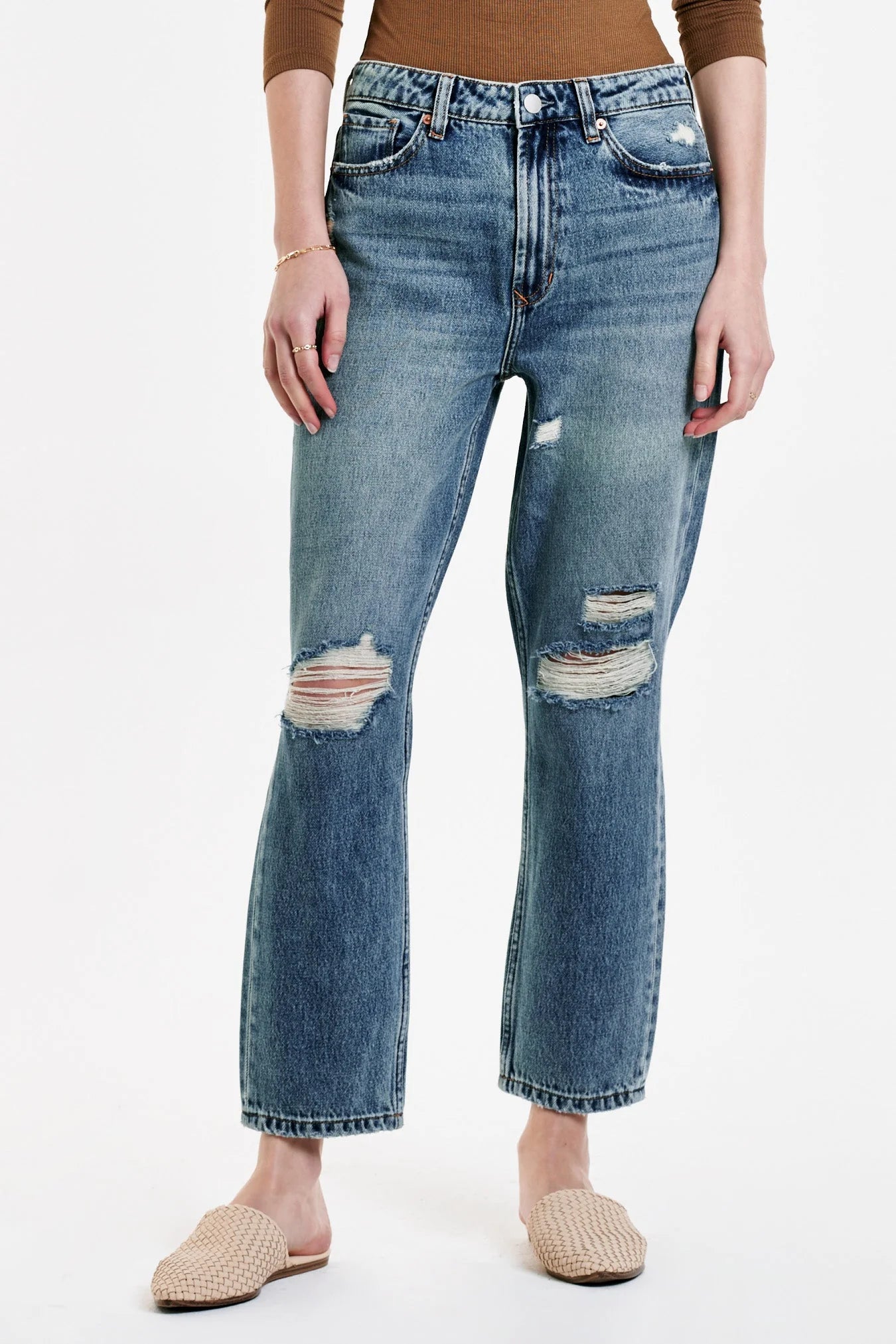 Dear John - Jodi Super High Rise Cropped Straight Jeans