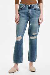Jodi Super High Rise Cropped Straight Jeans