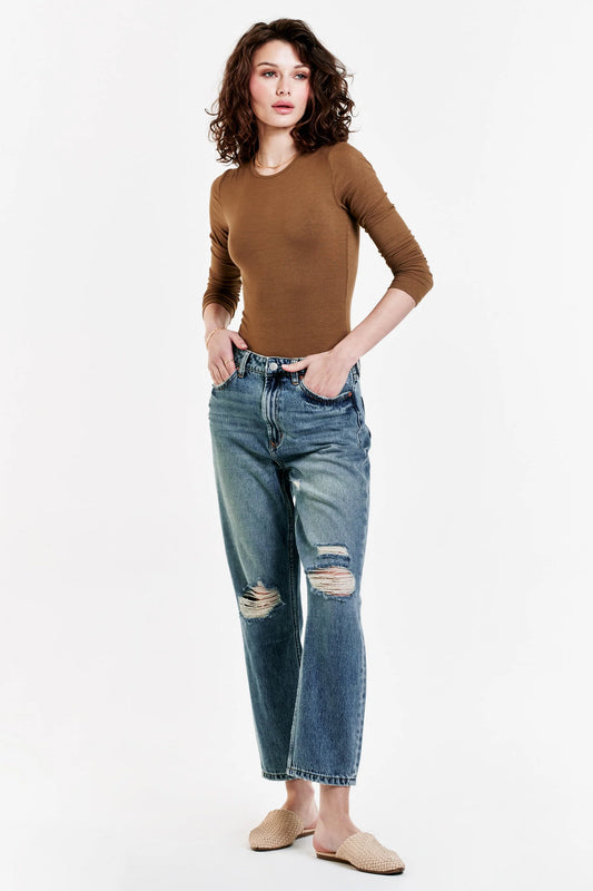 Dear John - Jodi Super High Rise Cropped Straight Jeans