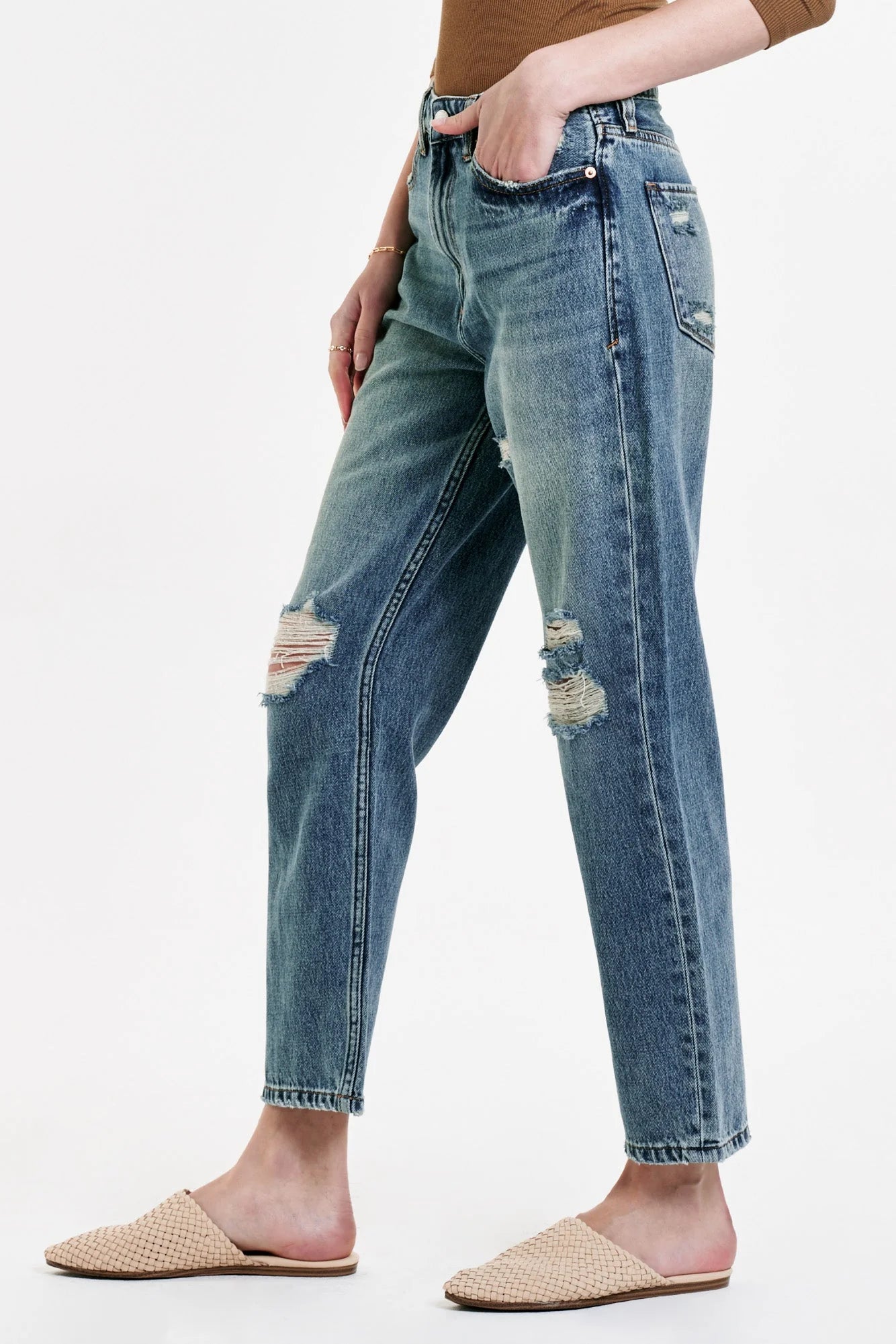 Dear John - Jodi Super High Rise Cropped Straight Jeans