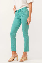 Blaire Mid Rise Slim Straight Jeans